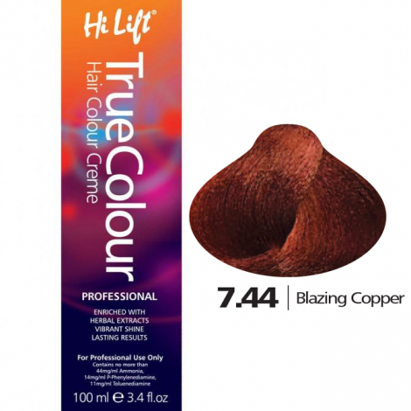 Hi Lift True Colour Permanent Hair Dye Cream Color 100gm Level 1 - 9
