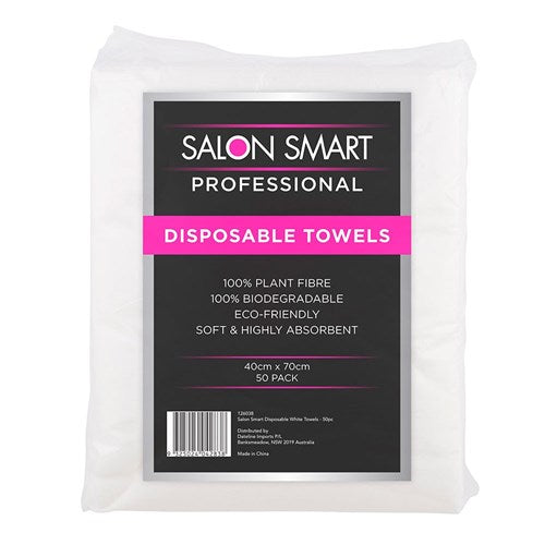 Salon Smart Disposable Towels White 50pk