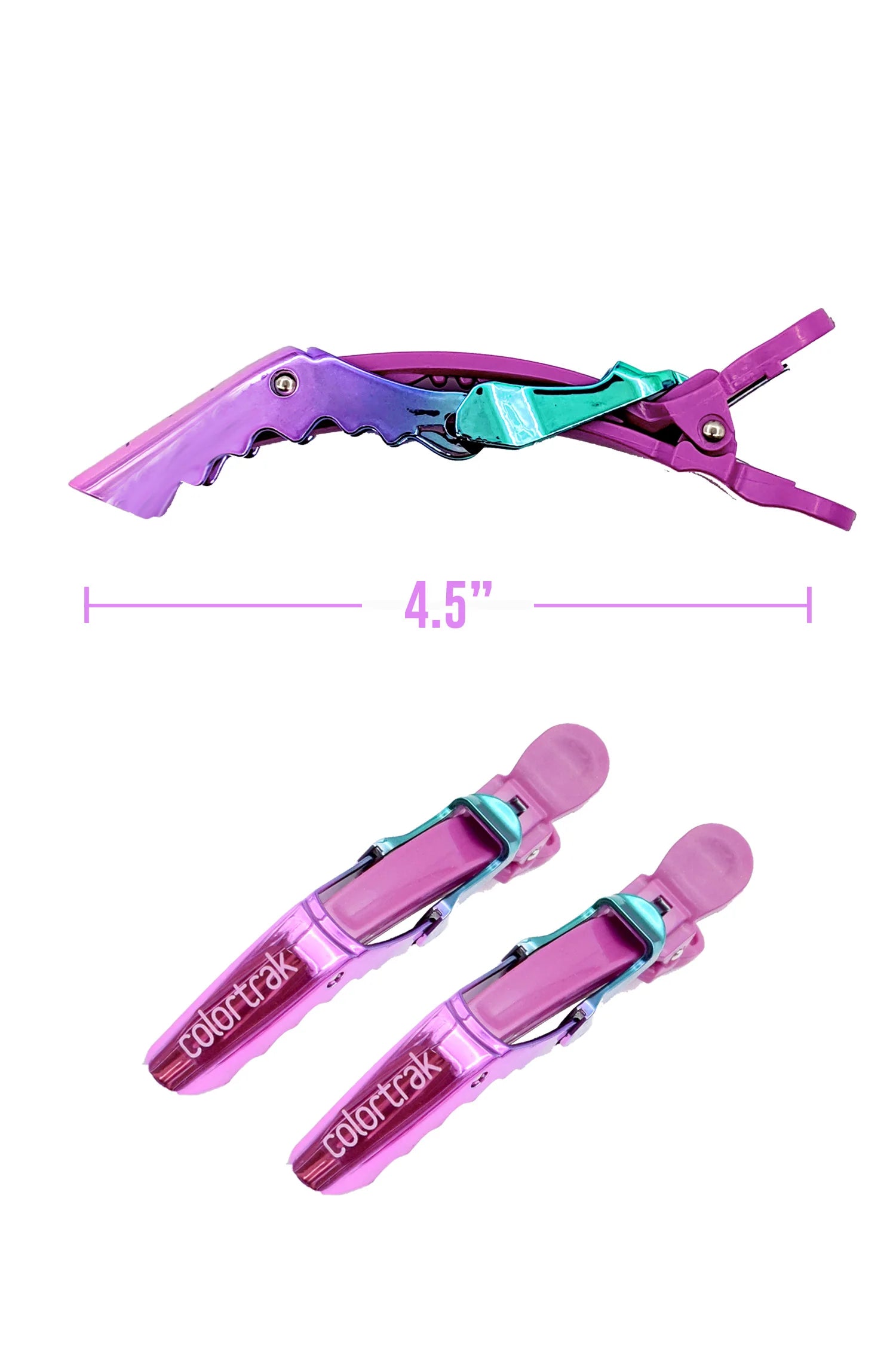 Colortrak Aurora Croc Clips - 4pk