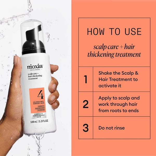 Nioxin Scalp + Hair Thickening System 4 Treatment 100ml