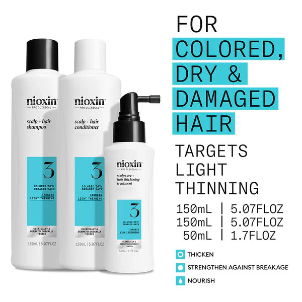 Nioxin Scalp + Hair Thickening System 3 Trial Trio