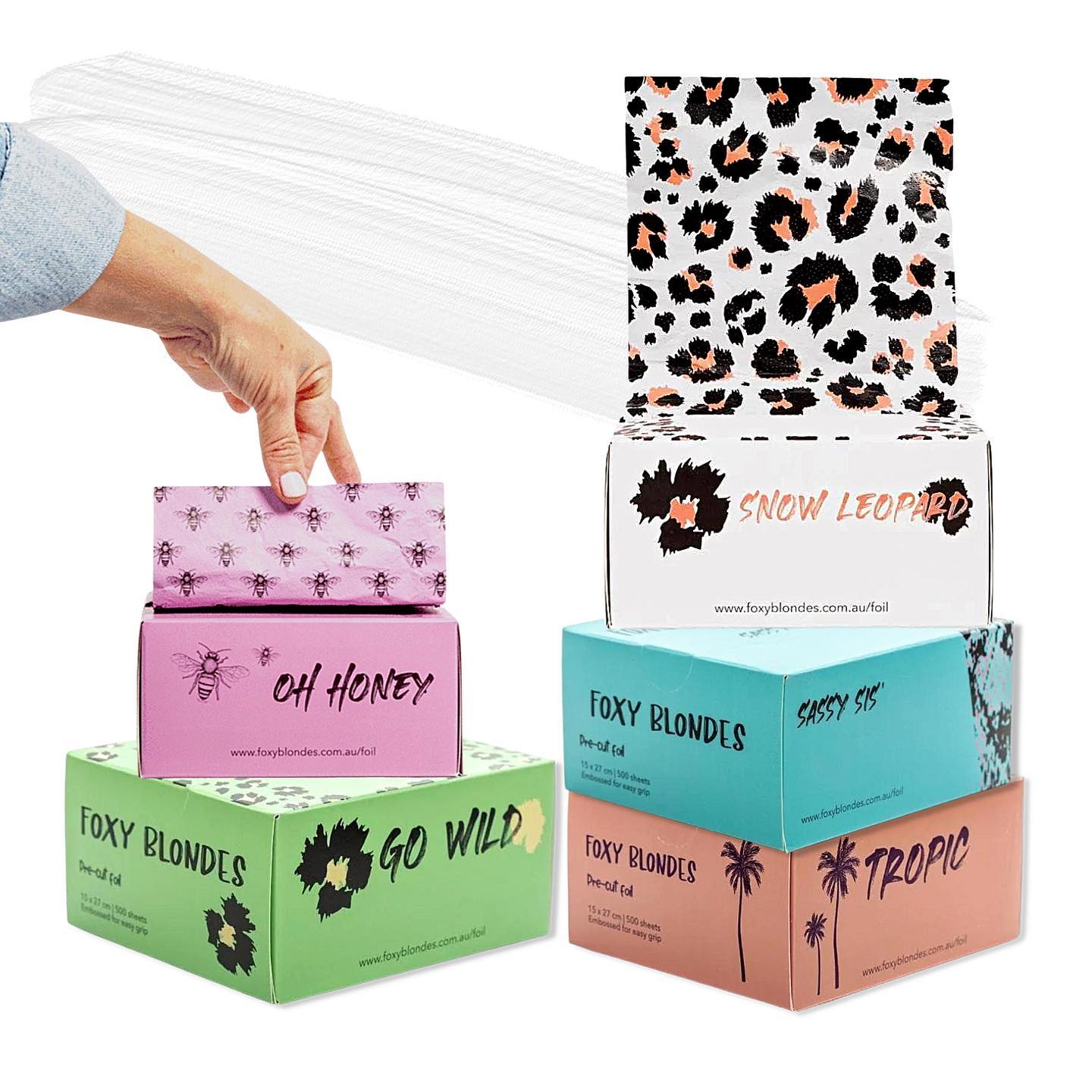 Foxy Blondes Pop Up Foils 500 sheets 15x 27cm - Variety of Prints