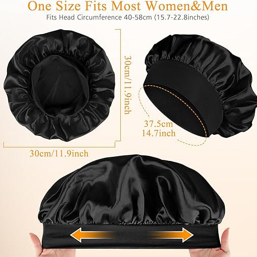 HBS Satin Hair Bonnet - 2 Pk