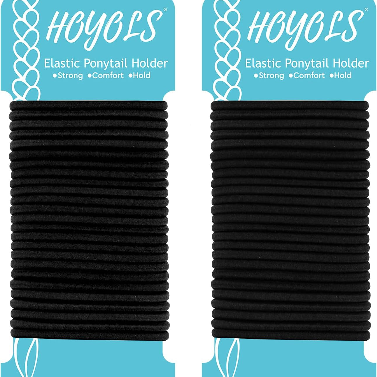 HBS No Metal Elastic Hair Ties - 25 Pk