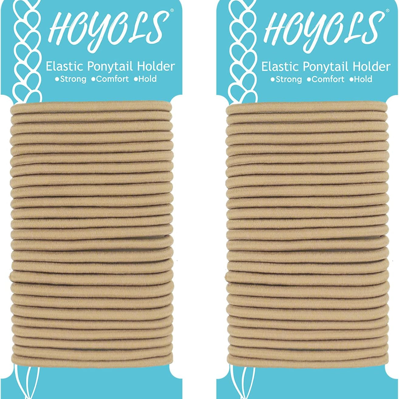 HBS No Metal Elastic Hair Ties - 25 Pk