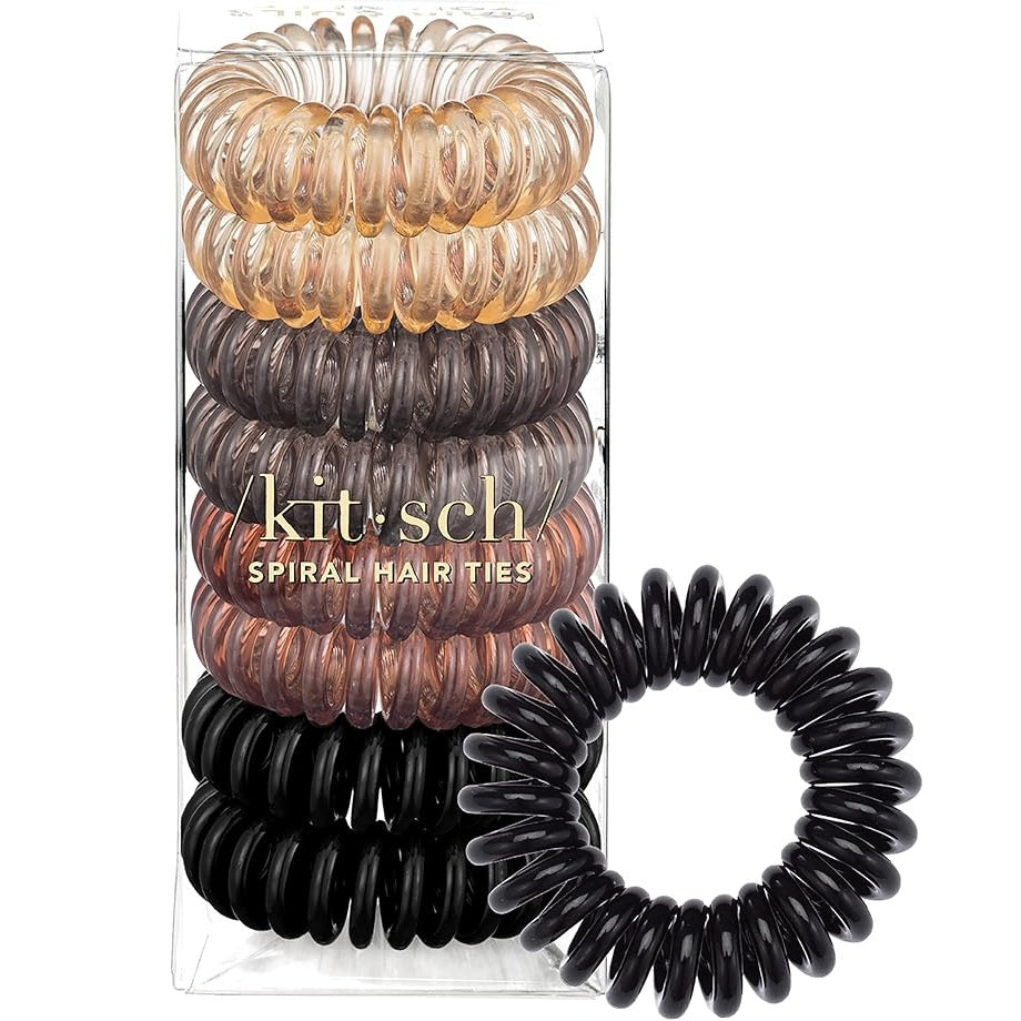 HBS Kitsch Spiral Hair Ties - 8 Pk