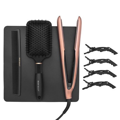 Silver Bullet Titanium 230 Supernova Hair Straightener Rose Gold