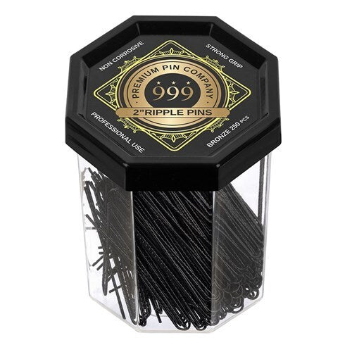 999 Ripple Pins 2" 250g Tub Black