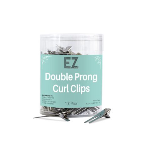 EZ Double Prong Curl Clips 100 pk