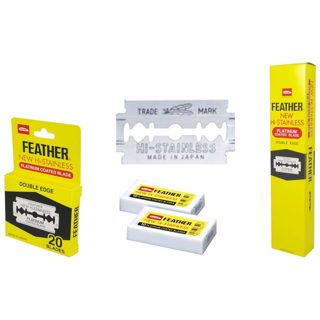 Feather Razor blades 20 blade packet (2 x packs 10)