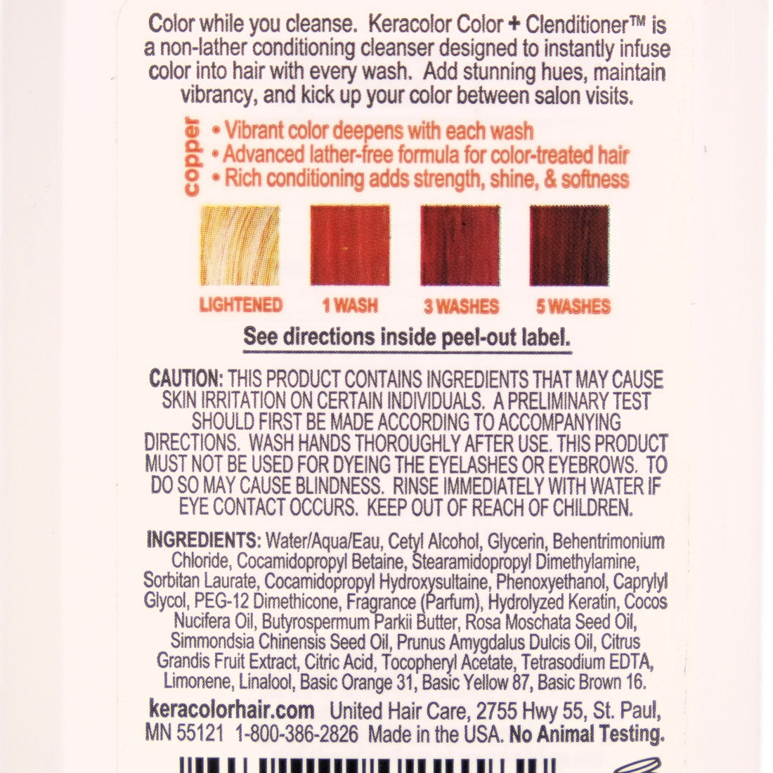 Keracolor Clenditioner Copper - 355ml