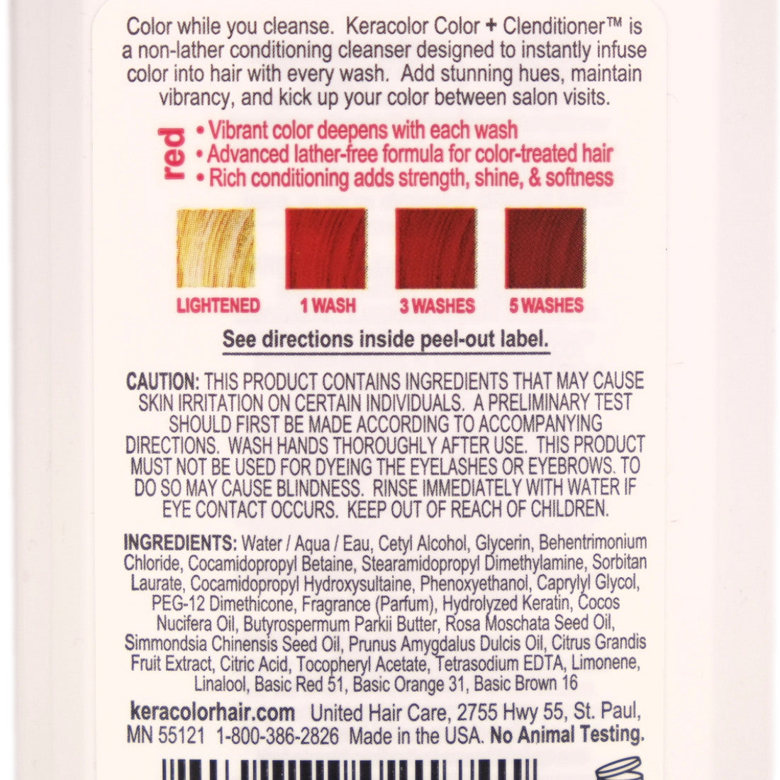Keracolor Clenditioner Red - 355ml