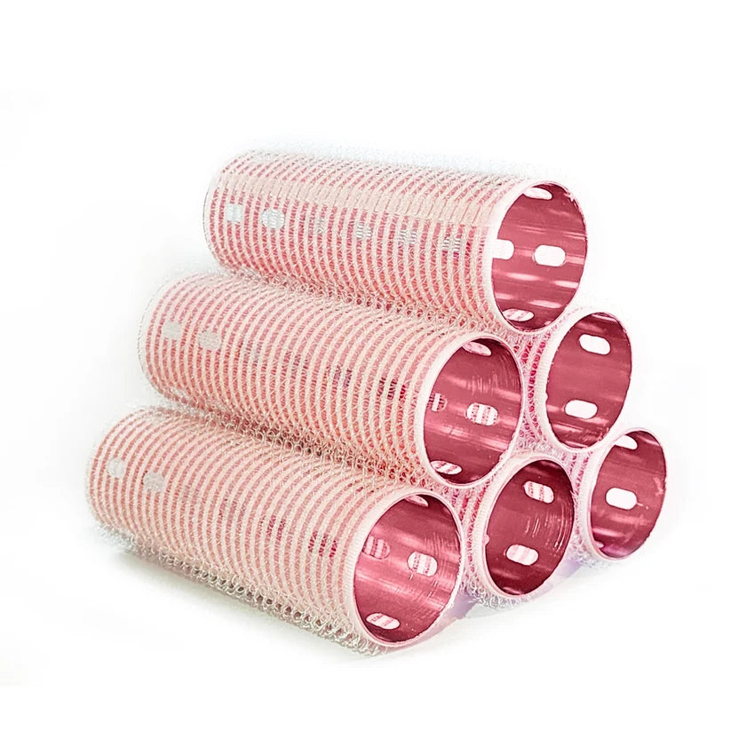 EZ Essentials Metal Velcro Roller Pink - 6pk