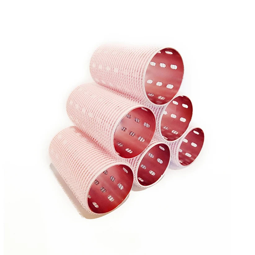 EZ Essentials Metal Velcro Roller Pink - 6pk