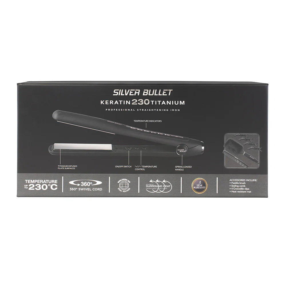 Silver Bullet Keratin 230 Titanium Styler Reg 25mm