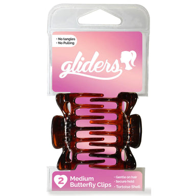Gliders Butterfly Clips Med 2pc T Shell
