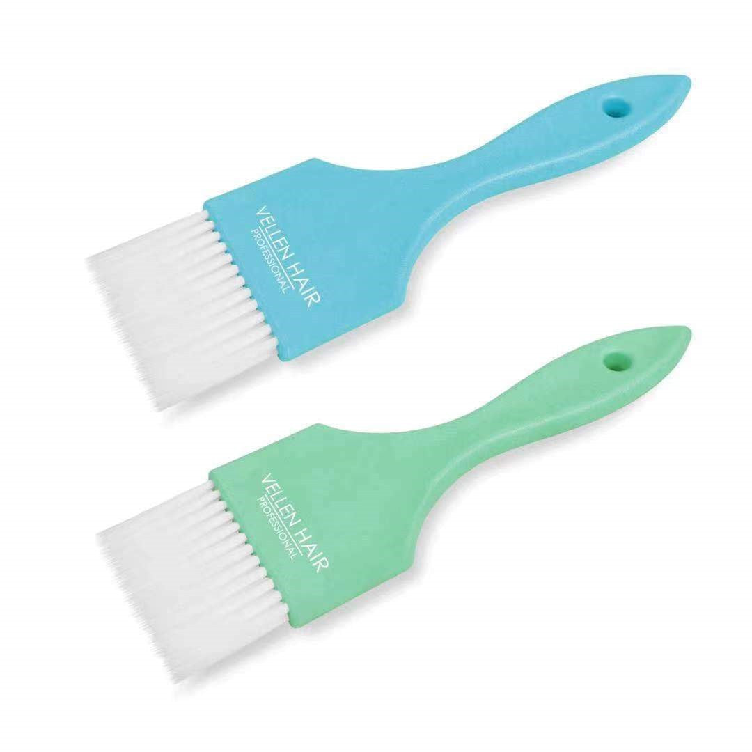 VELLEN HAIR - Wide Hair Colour Painters Brush - 2 Pack - Blue/Mint