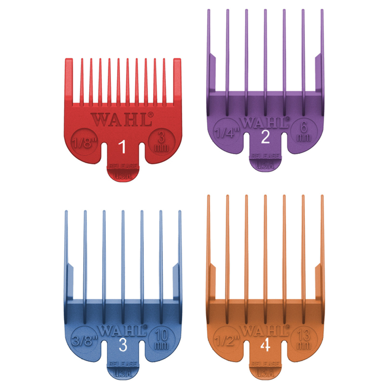 Wahl Coloured Guide Pack 1 - 4