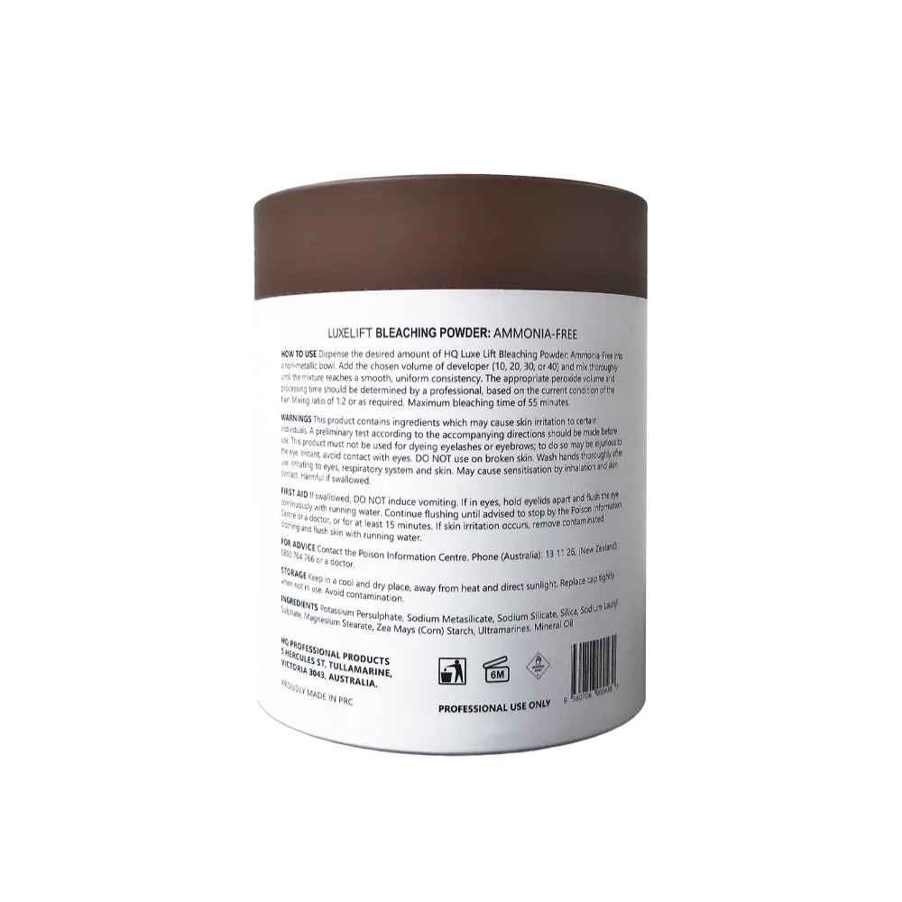 HQ Luxe Lift 9+ Level Ammonia-Free Bleaching Powder 500g
