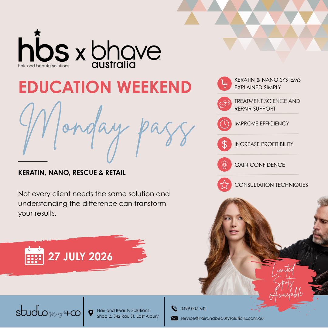 Keratin, Nano, Rescue & Retail - Monday 27th July