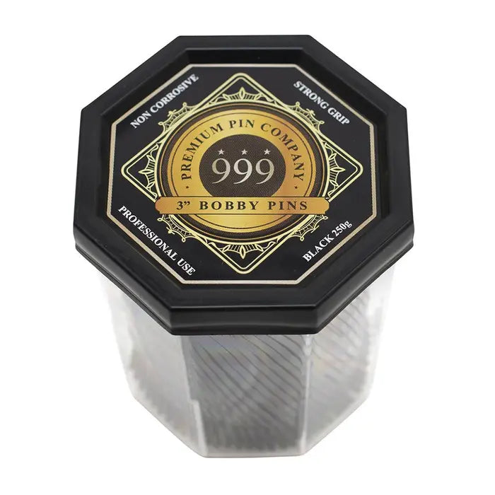 999 Bobby Pins 3" 250g tub Black