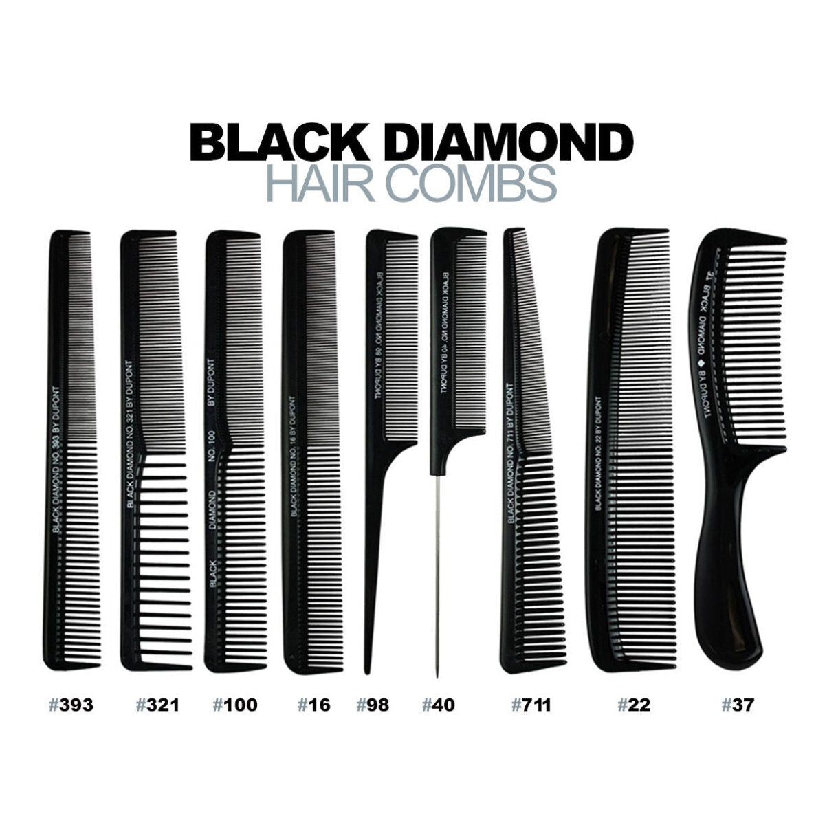 Denman Black Diamond Professional combs