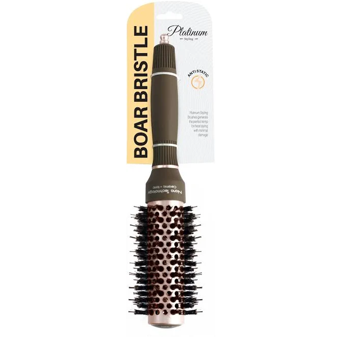 EZ Platinum Styling Boar Bristle Brush
