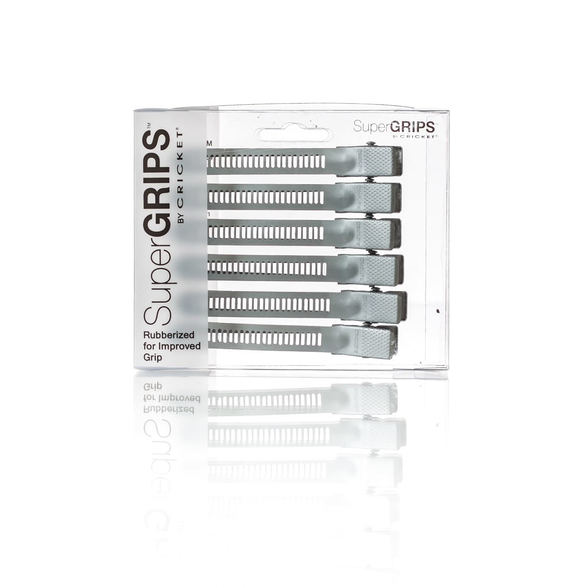 Cricket Super Grips Silver 6pk