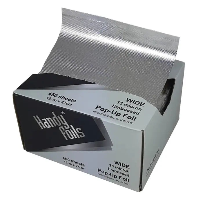 Handy Foil 15 Micron Embossed Pop Up Wide Silver 15cm x 27cm