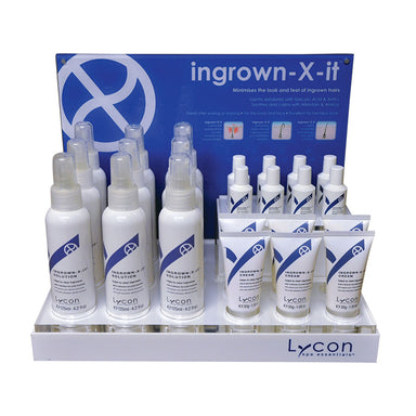 Lycon Ingrown-X-It Stand & Products