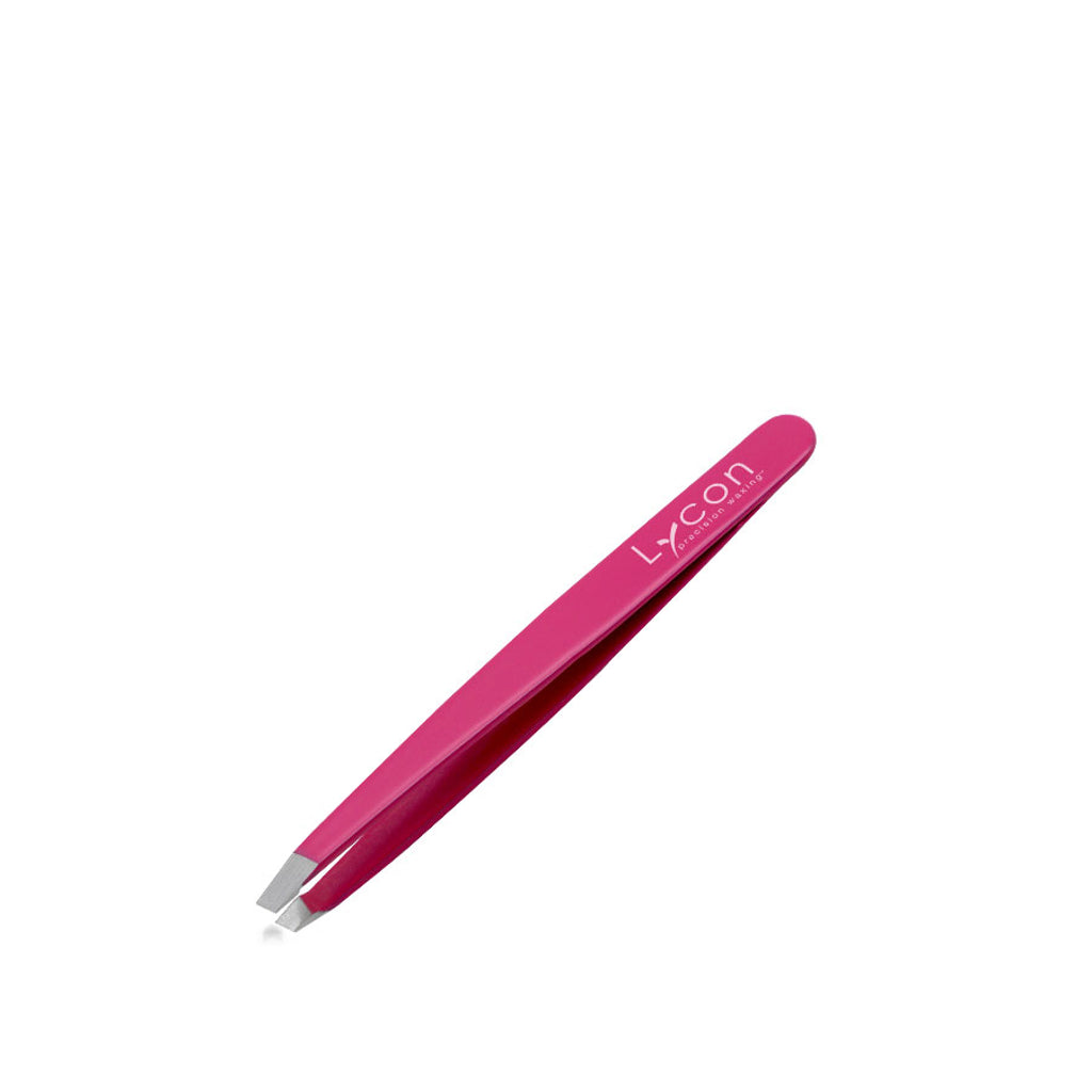 Lycon Pink Slanted Tweezers 1pc