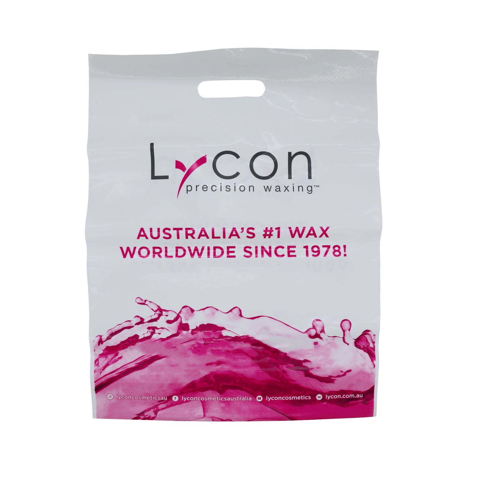 Lycon Plastic Wax Splash Bag 1pc