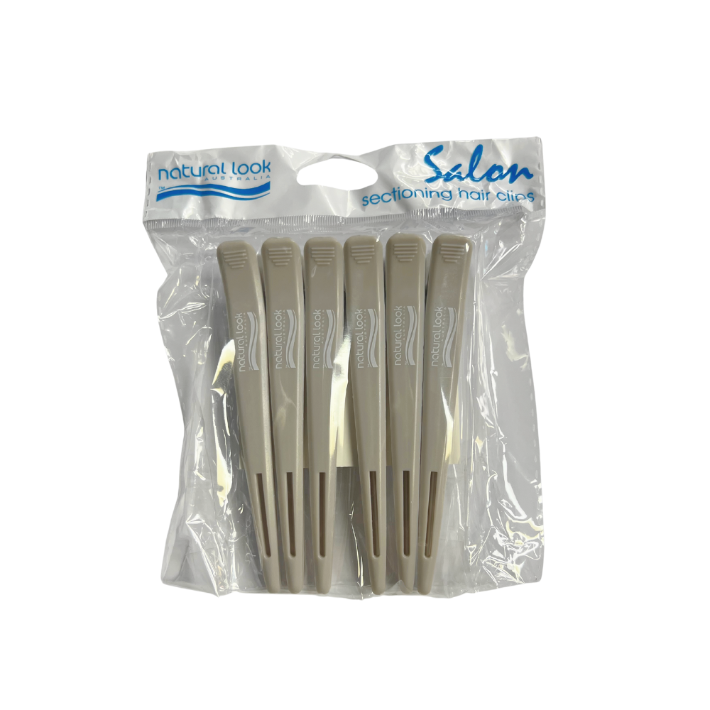 Natural Look Hair Clips 6 pack