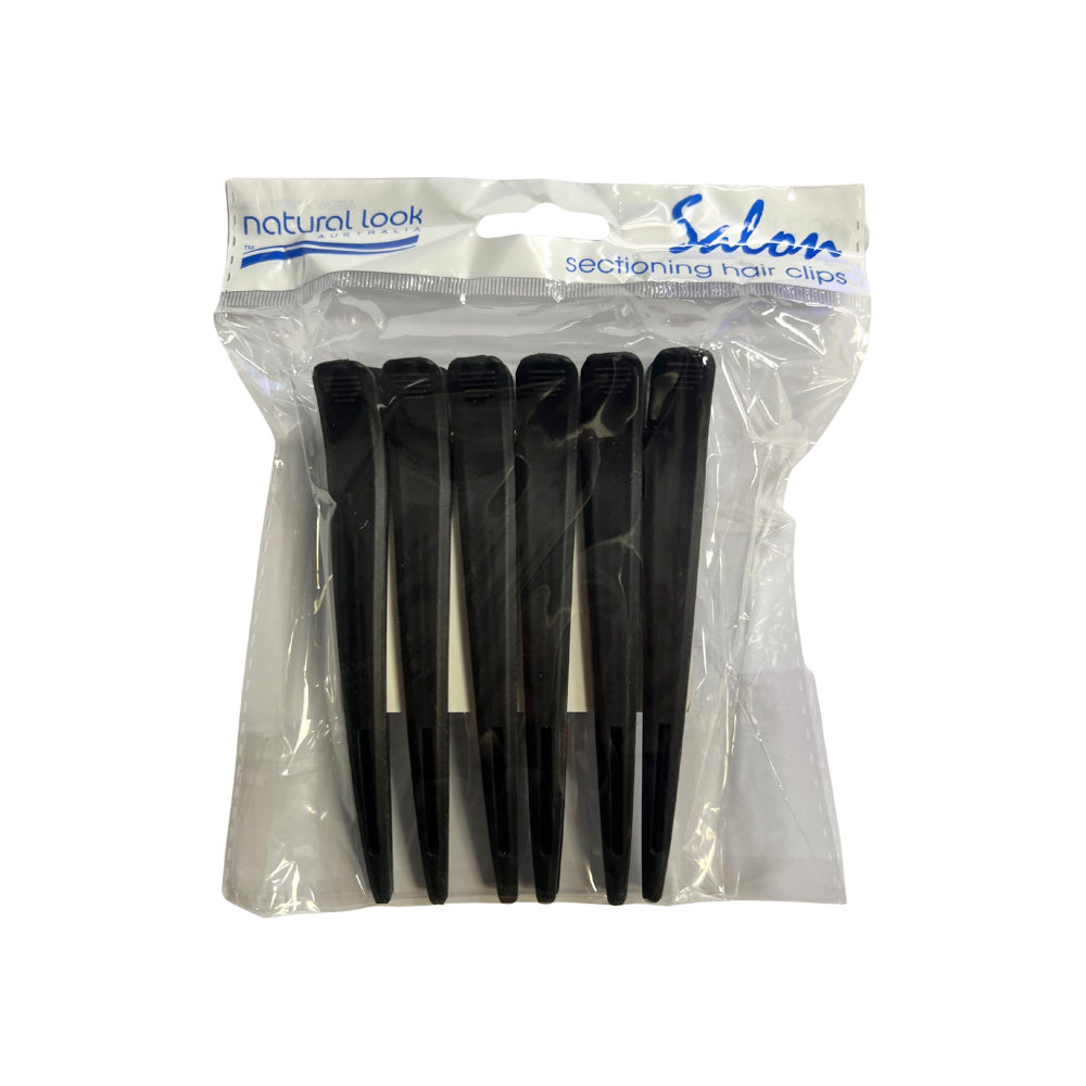 Natural Look Hair Clips 6 pack