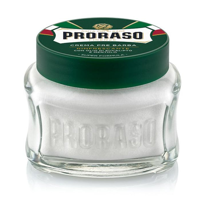 Proraso Pre Shave Cream Tub Eucalyptus Menthol (green) 100ml