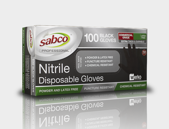 Sabco Black Nitro Ultra Fresh Nitrile Gloves