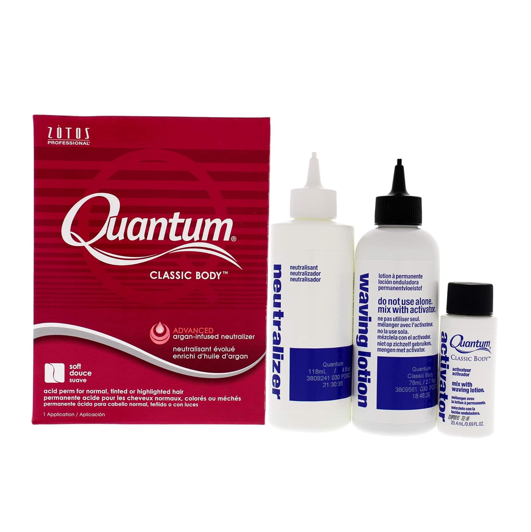 Quantum Classic Body Acid Perm - For Normal, Tinted, Highlighted Hair