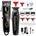 Wahl 5 Star Black Magic Clip & Black Detailer Li Combo