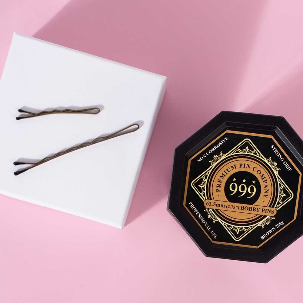 999 Bobby Pins 1.5" 250g Tub Bronze