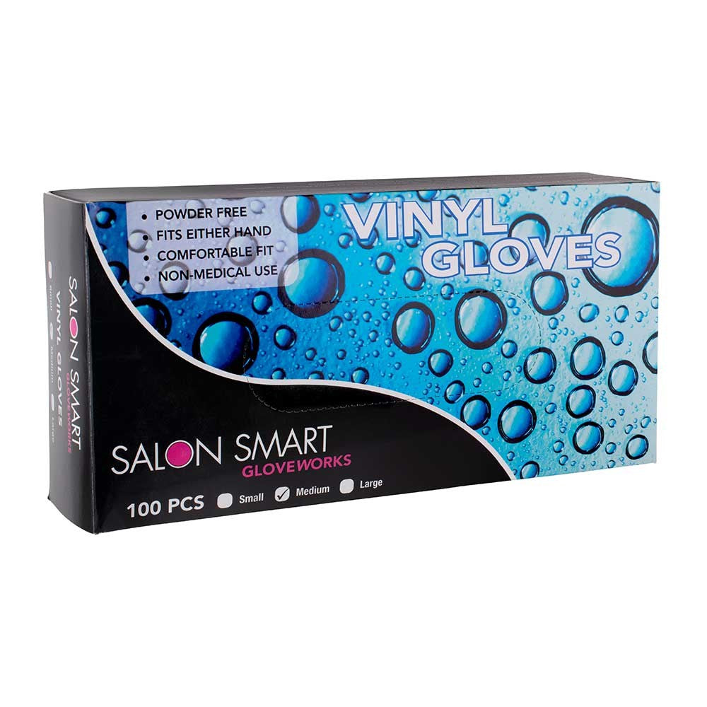 Salon Smart Clear Vinyl Gloves