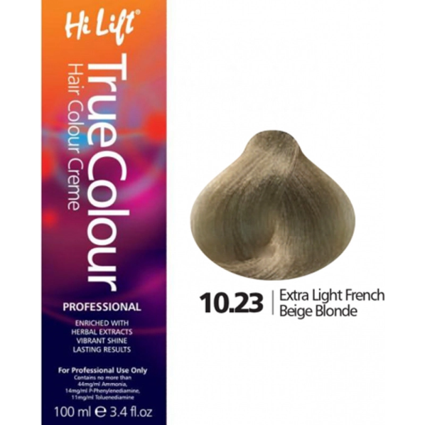 Hi Lift True Colour Permanent Hair Dye Cream Color 100gm Level 1 - 9