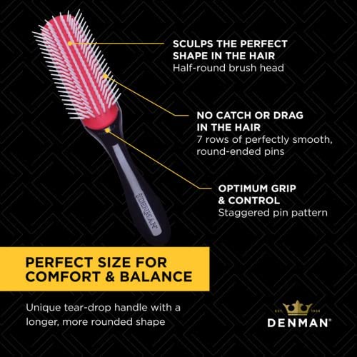 Denman D3 Classic Long Styler 7 Row Brush