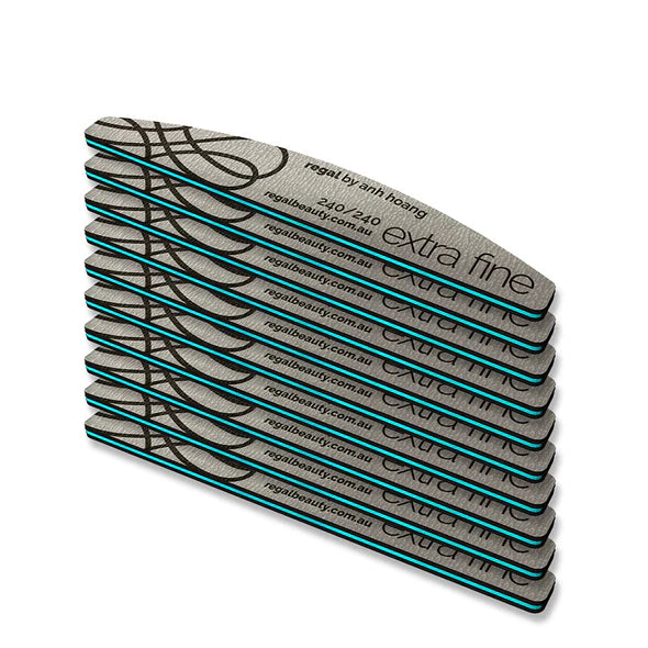 Regal by Anh Harbour Bridge Extra Fine 240/240 Nail File (10 Pack)