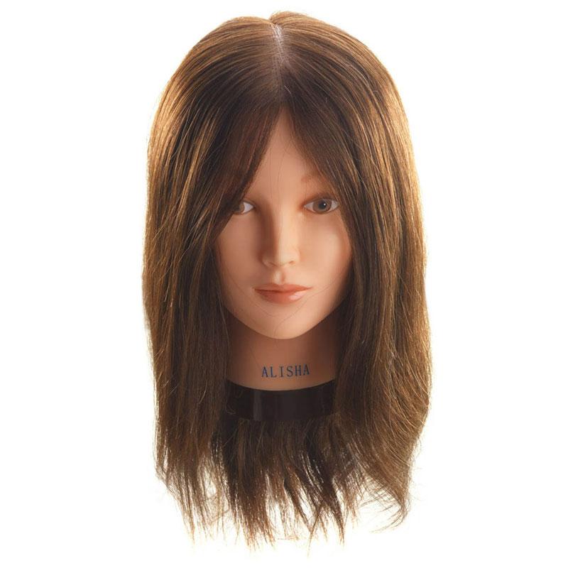 Hi Lift Mannequin Head Alisha Medium Brown (35-40cm) - Hair and Beauty Solutions