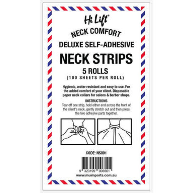 Hi Lift Deluxe Neck Strips - Hair and Beauty Solutions