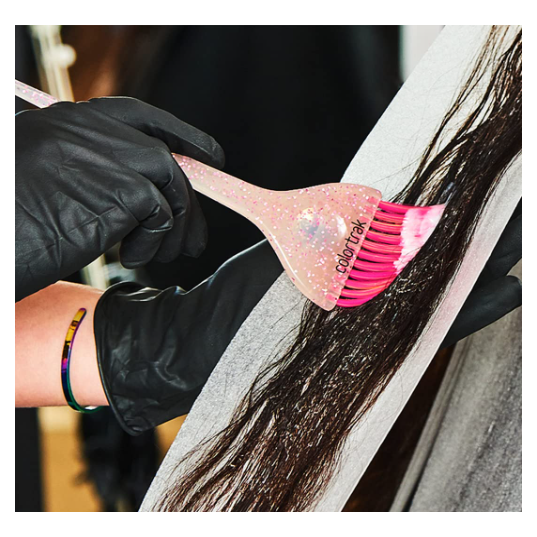 Colortrak  Multicolor Glitter Brush Trio Feather Bristles