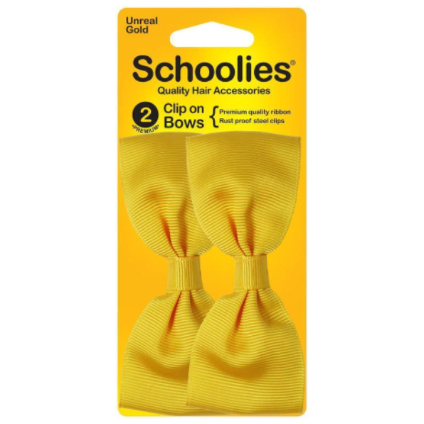 Schoolies Clip on Bows 2pc