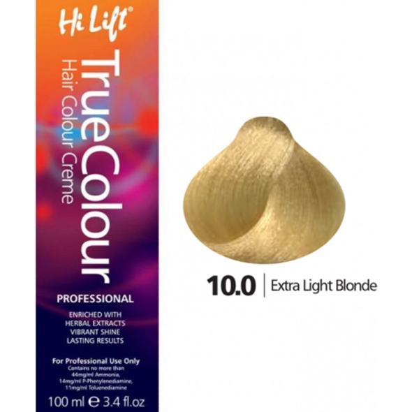 Hi Lift True Colour Permanent Hair Dye Cream Color 100gm Level 1 - 9