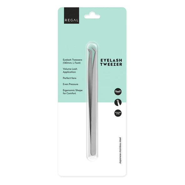 Regal by Anh Soft 140mm L Foot Eyelash Tweezer (Japanese Stainless Steel)