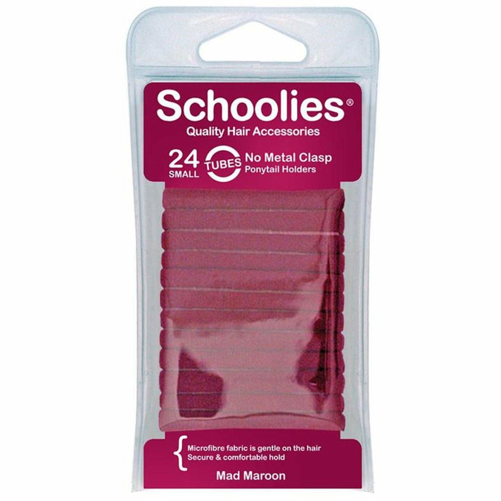 Schoolies Tubes Ponytail Holders 24pc